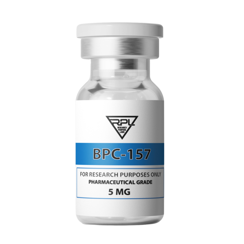 BPC-157 5mg research peptide vial. | Research Purpose Labs BPC 157 5mg research peptide vial | Research Purpose Labs