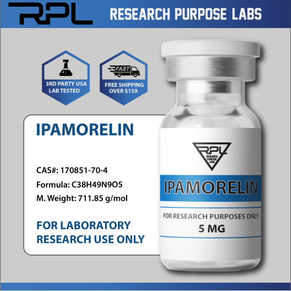 IPAMORELIN 5MG RESEARCH PEPTIDE