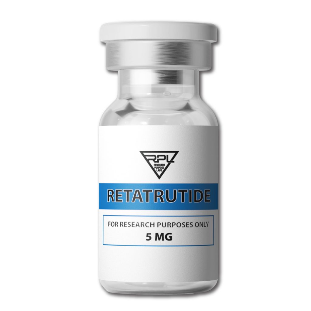 RETATRUTIDE 5MG RESEARCH PEPTIDE vial. | Research Purpose Labs RETATRUTIDE 5MG RESEARCH PEPTIDE vial | Research Purpose Labs