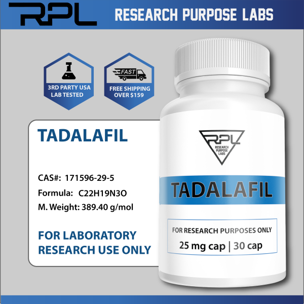 TADALAFIL RESEARCH COMPOUND 25MG/CAP (30 CAP)