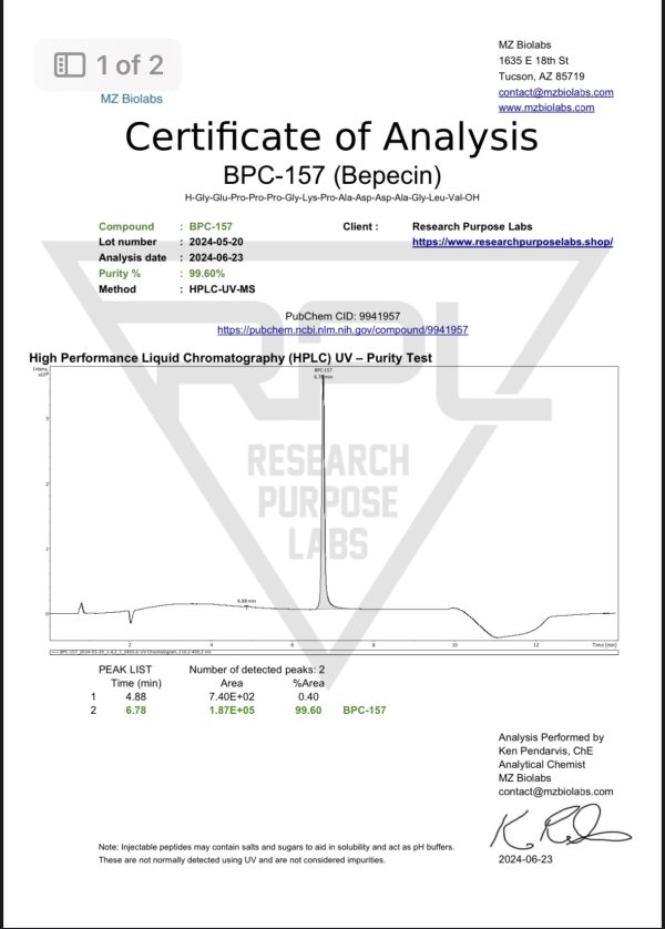 cycle bpc 157 BPC-157 RESEARCH PEPTIDE 500MCG (30 OR 60 CAP)