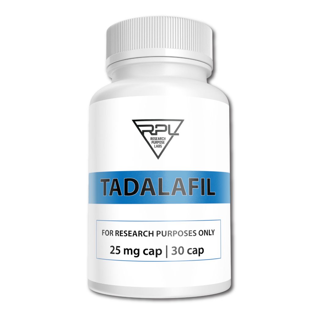 Tadalafil Research Compound 25mg 30 capsules. | Research Purpose Labs Tadalafil Research Compound 25mg 30 capsules | Research Purpose Labs