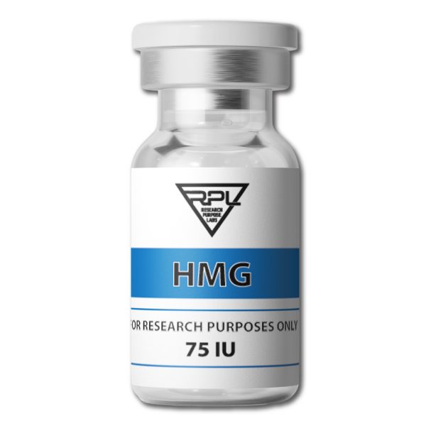 HMG 75iu research peptide vial | Research Purpose Labs